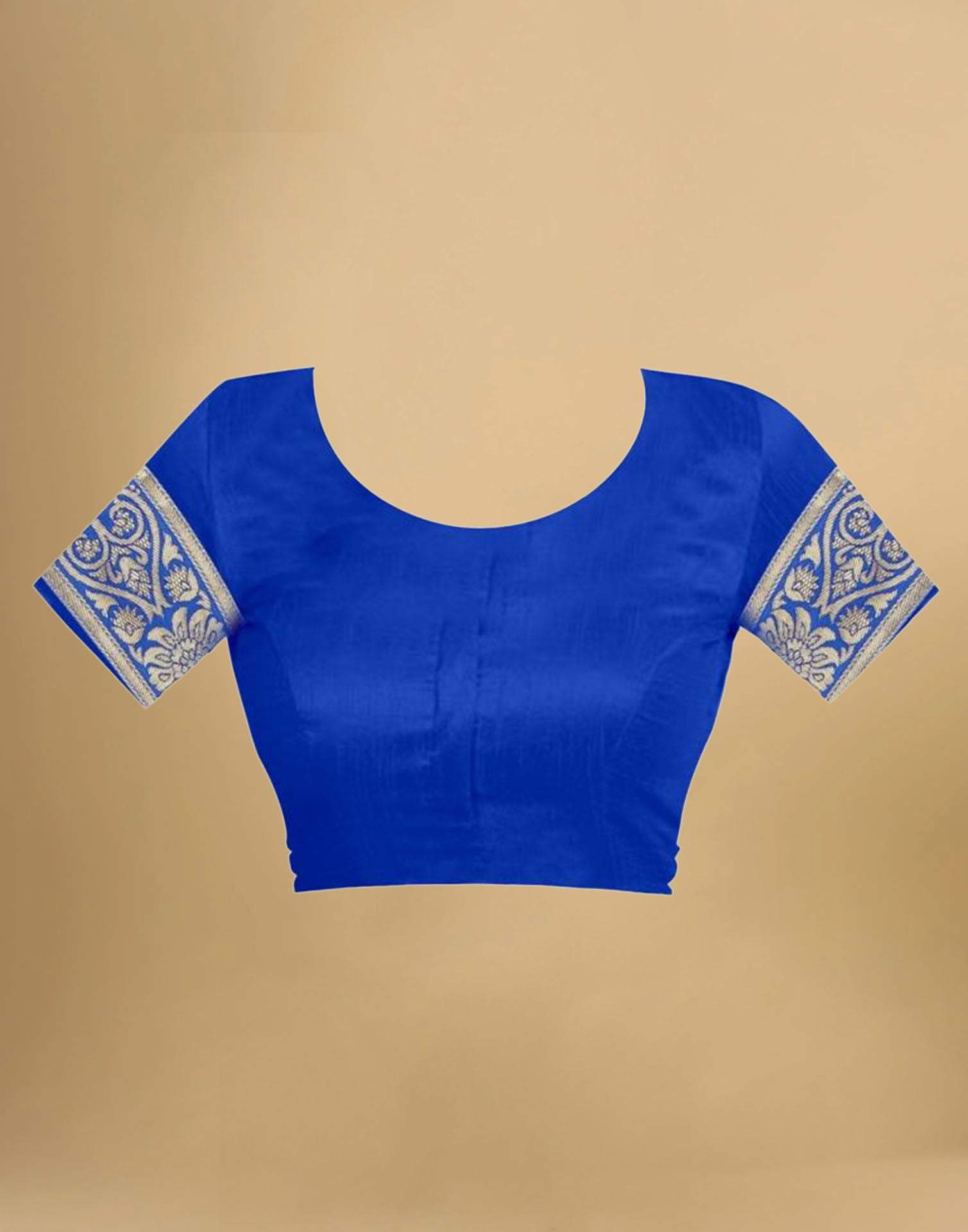 Blue Jacquard Banarasi Silk Saree