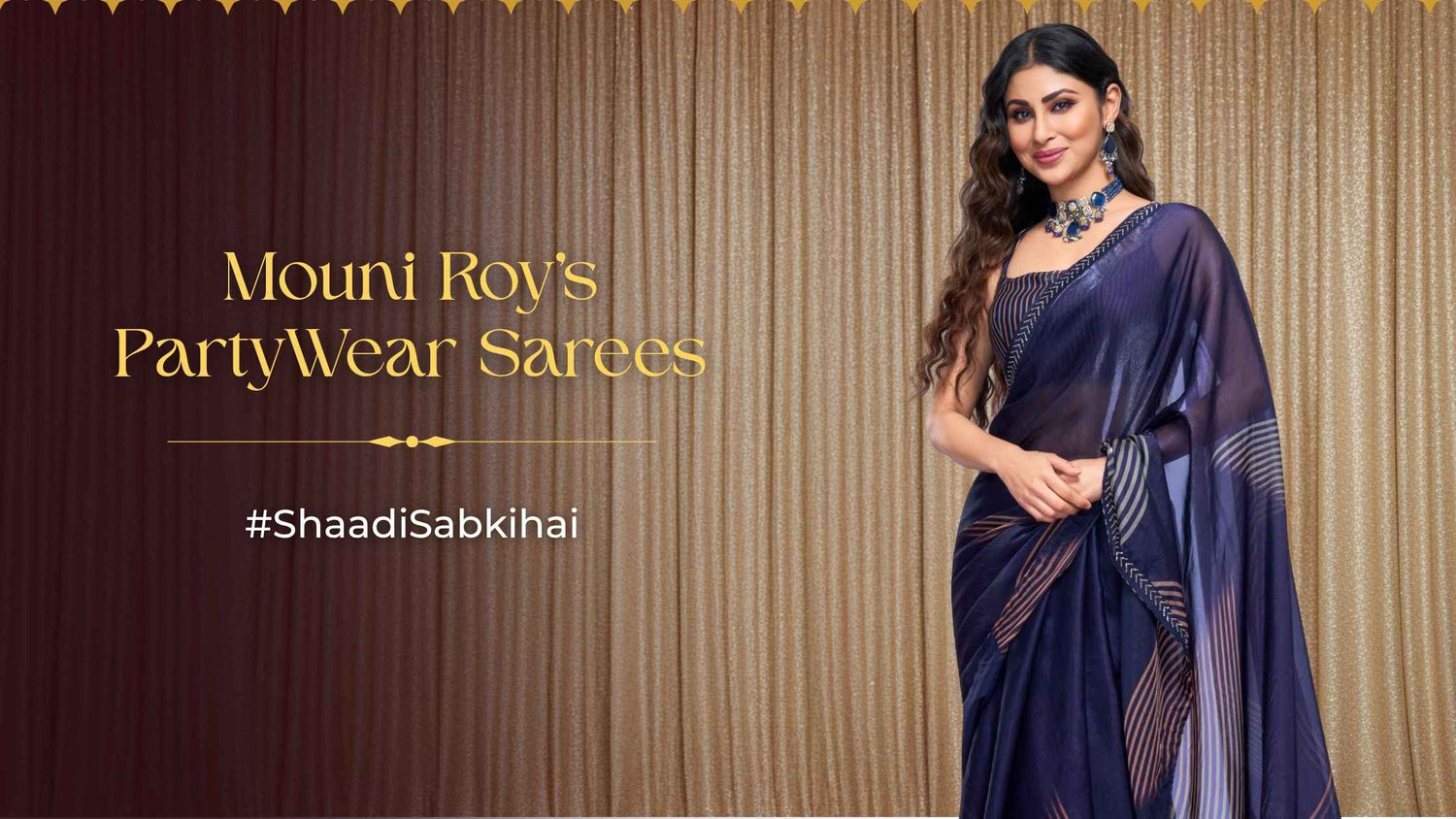 #ShaadiSabkiHai: Mouni Roy Wedding Saree Look