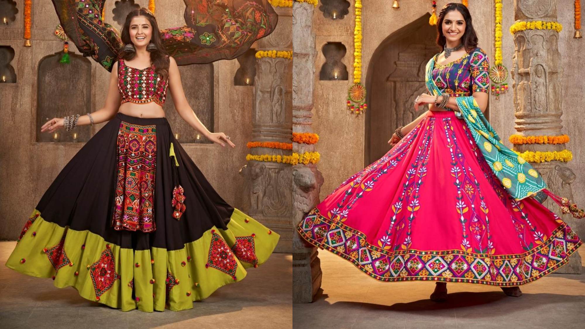 9 Days, 9 Colours Navratri Sarees: The Garba Guide