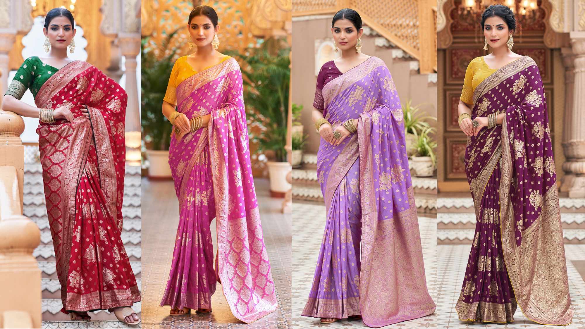 How to Wear a Banarasi Silk Saree: Styling Tips – Sudathi