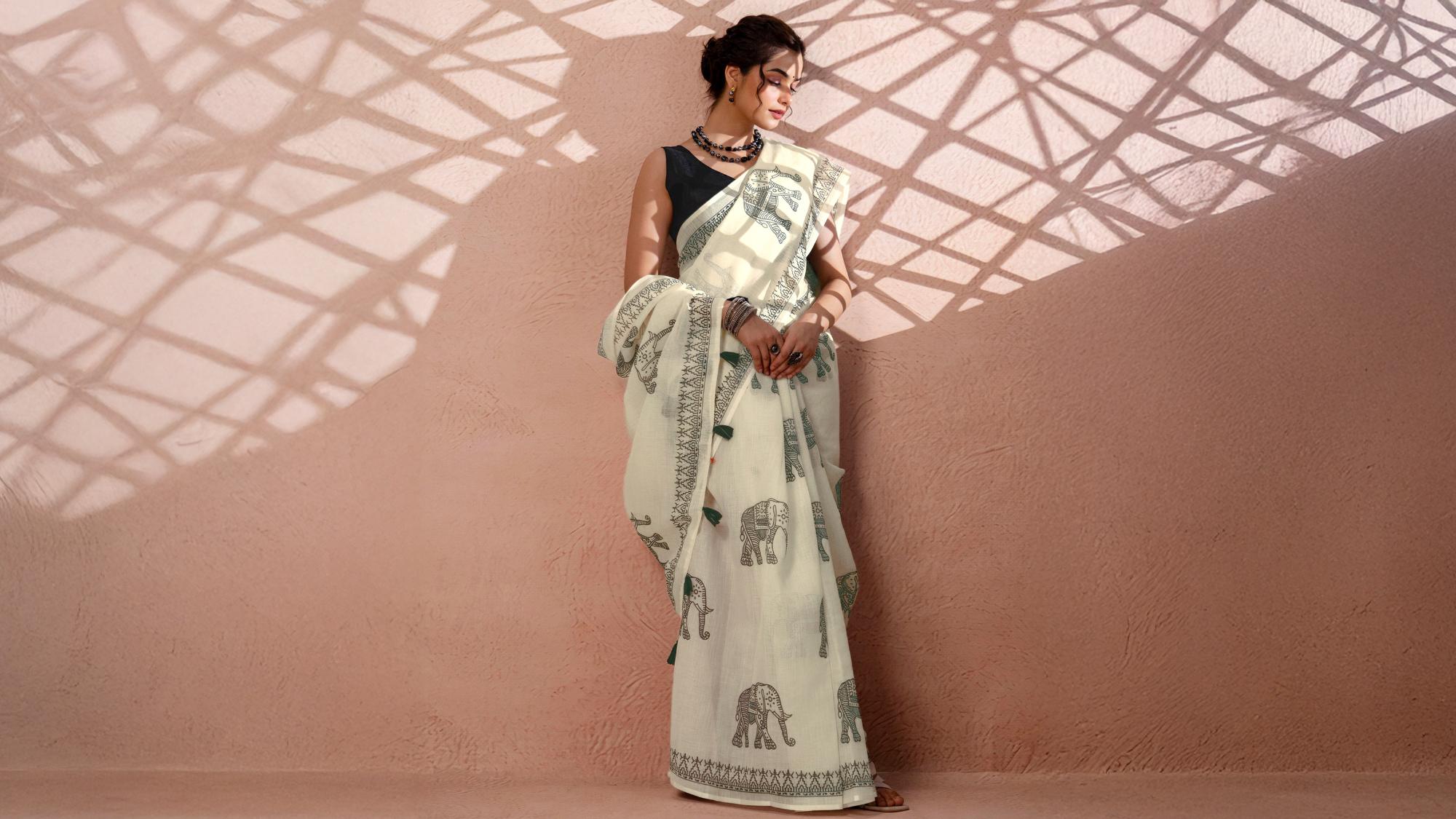 Why Linen Sarees Are a Wardrobe Essential for Modern Women?