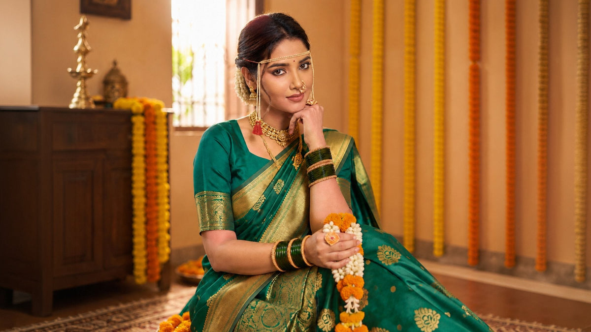 Why Do Marathi Brides Wear Green Bangles? Meaning and Tradition?