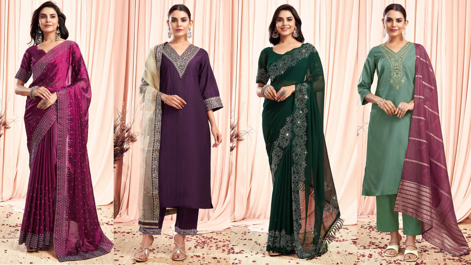 Must-have sarees and kurta sets for the winter season