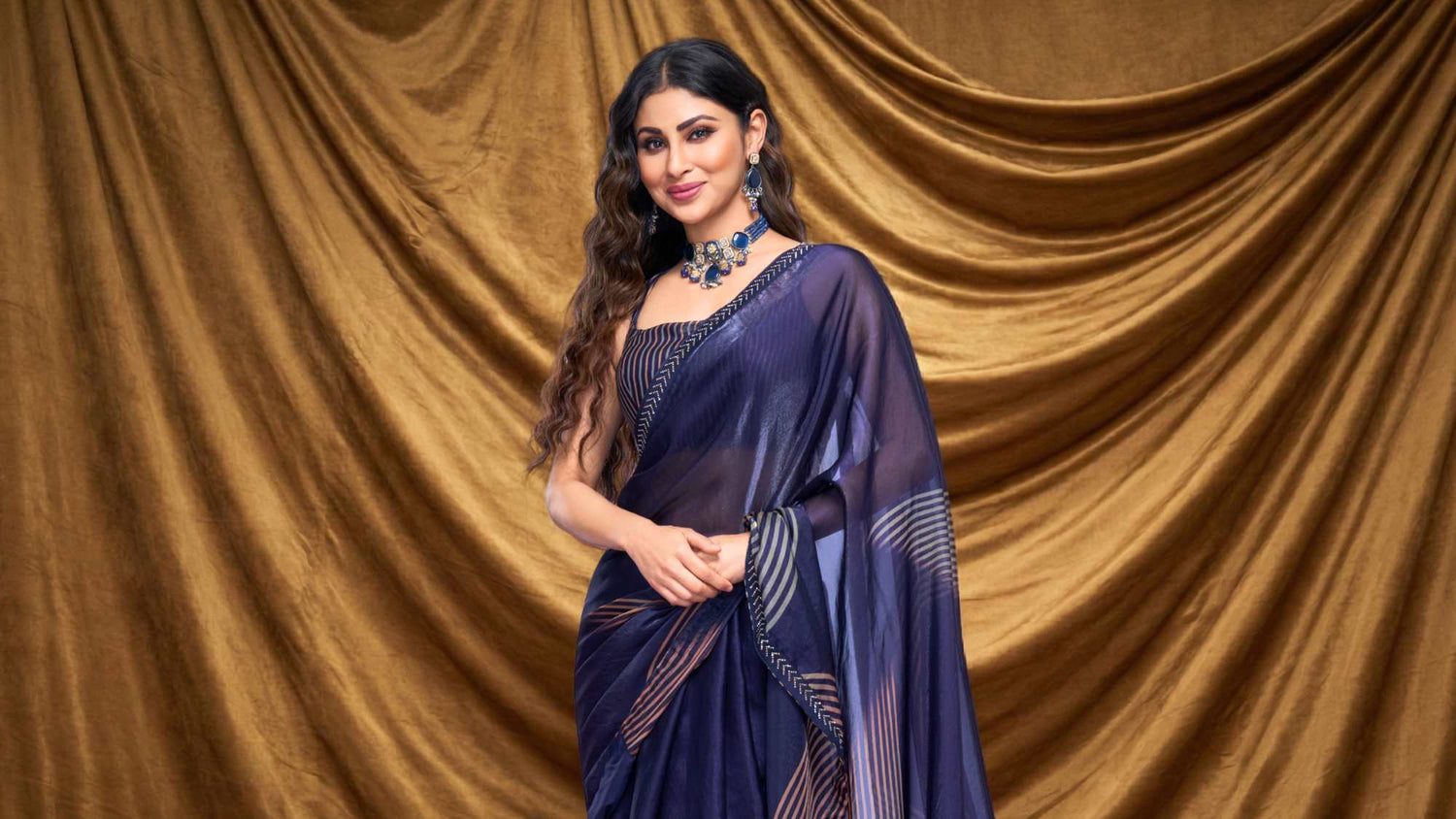 Mouni Roy’s Stunning Party Wear Saree Look