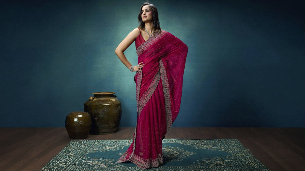 Bedazzling Is Back: How the Sparkle Trend Is Making Its Way Into Saree Fashion