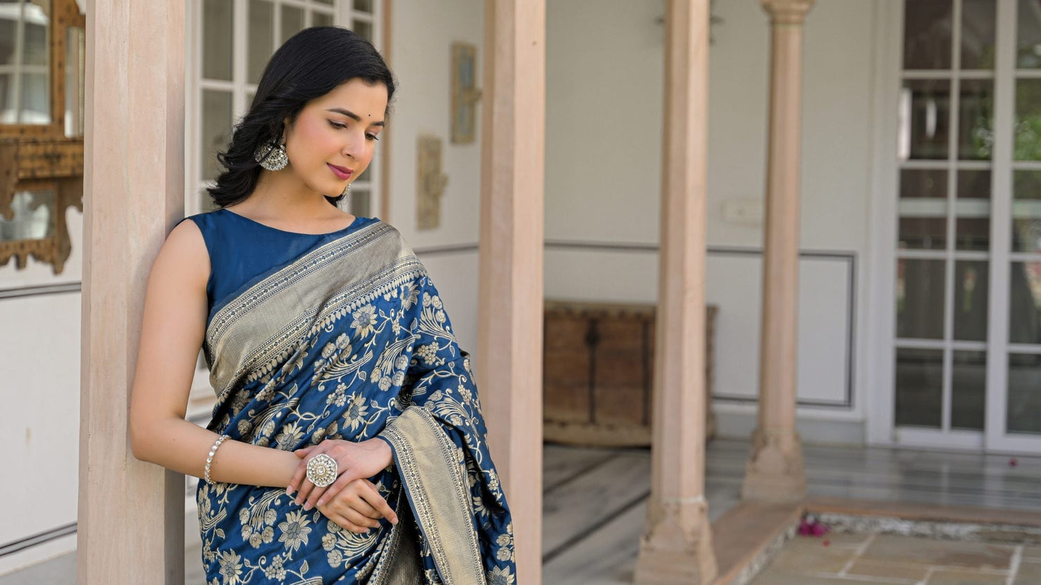 How to Pick Floral Sarees That Flatter Your Body Type?