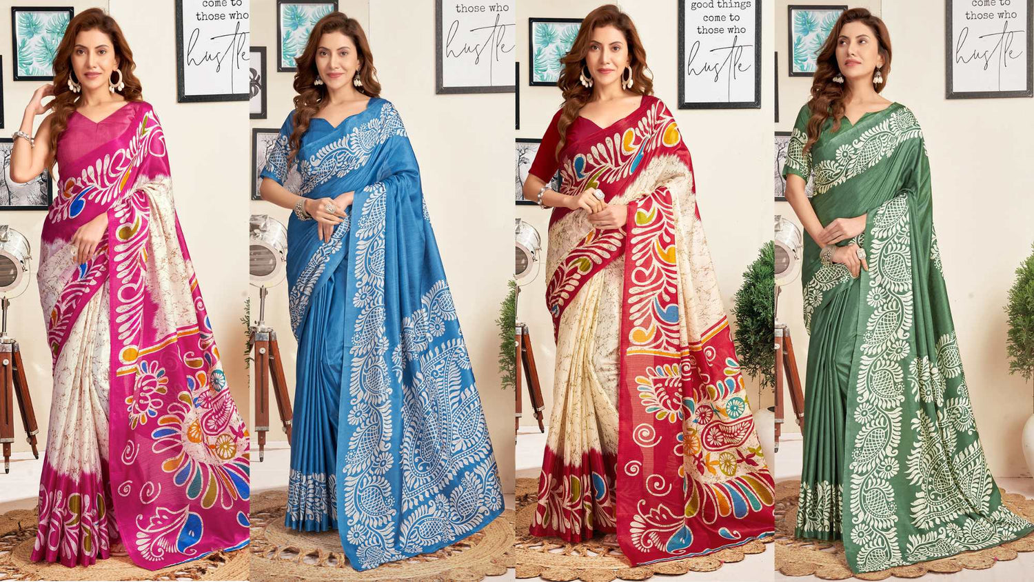 Casual Daily Wear Printed Sarees In Budget
