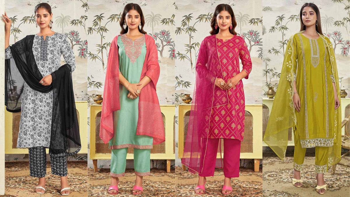 Kurta Sets with Dupattas: Lowest Prices In India