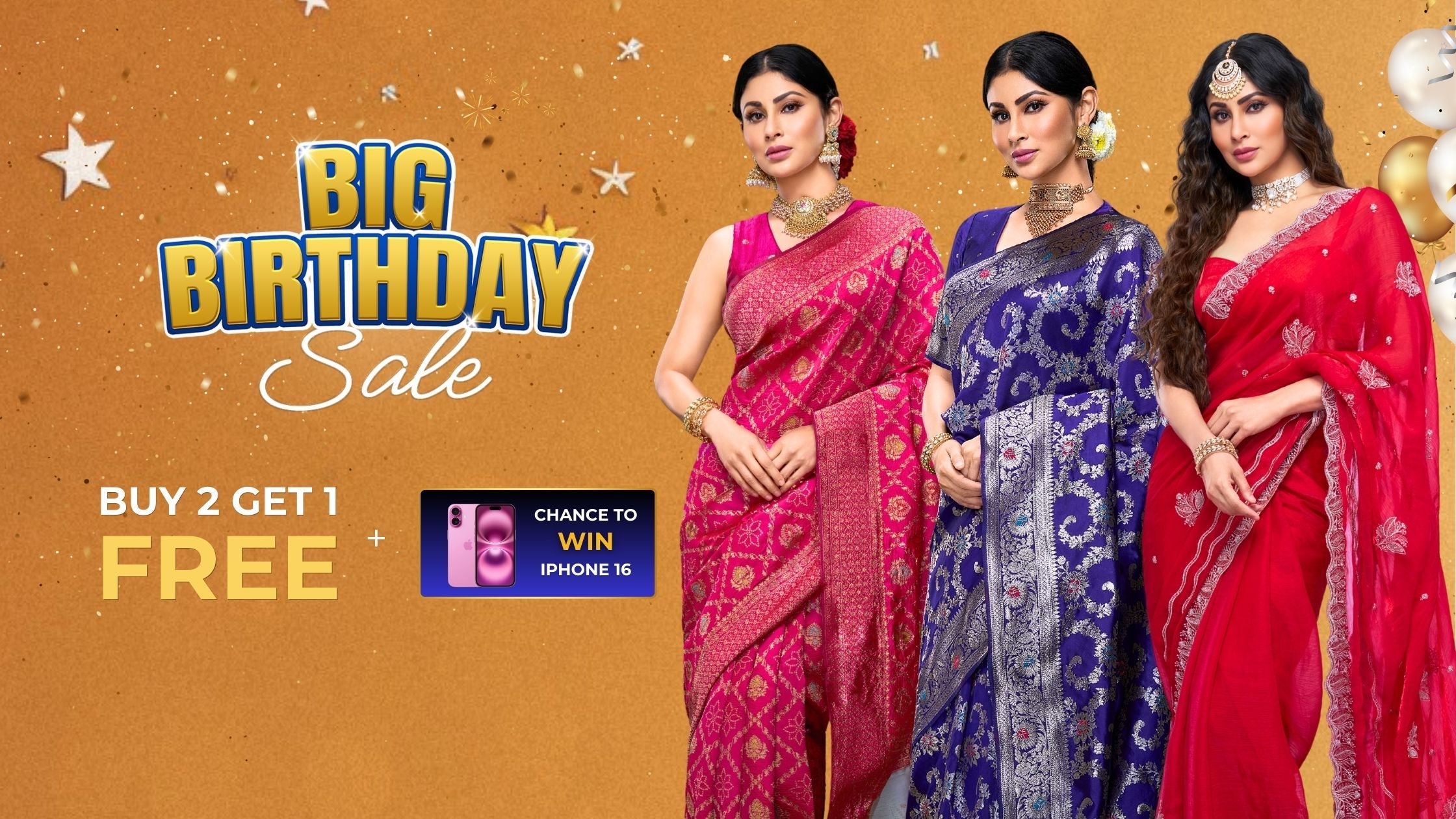 Top 10 Sarees from our Birthday Sale!
