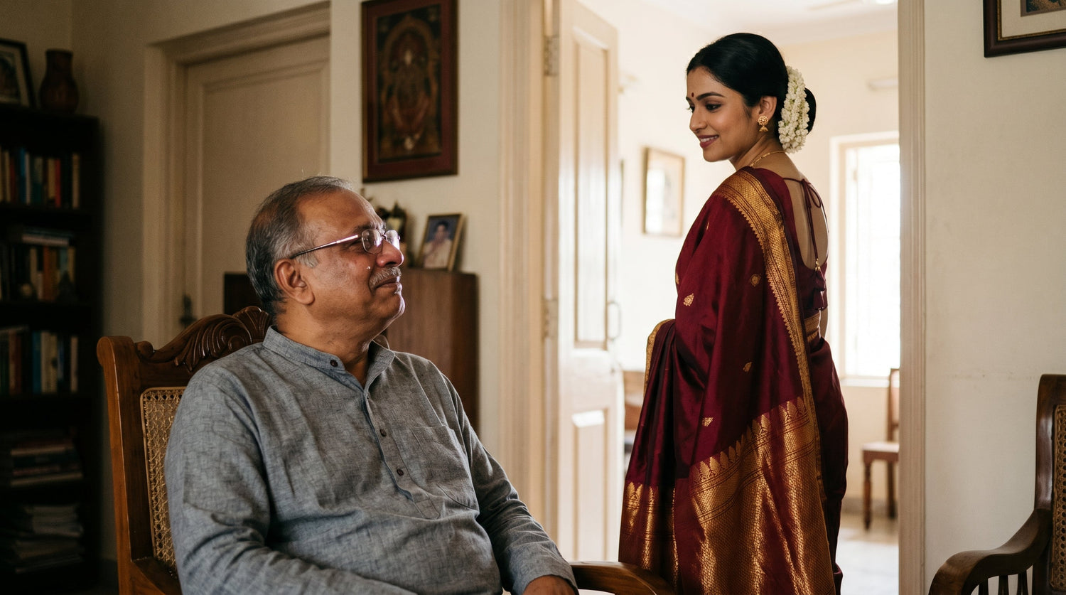 Why fathers feel emotional on seeing their daughters in a saree?