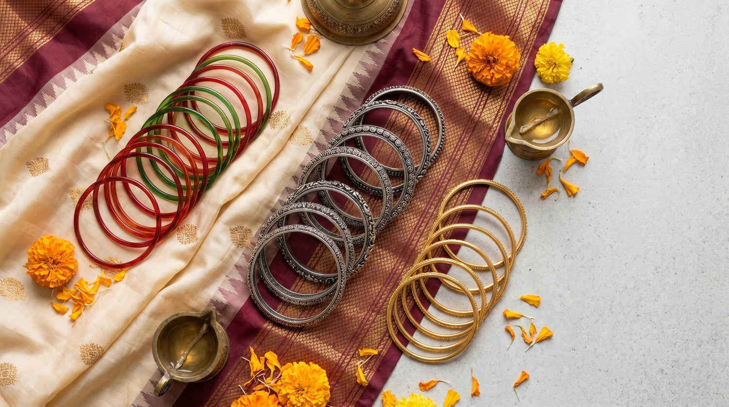Glass vs Metal vs Gold Bangles: Which One Should You Pick