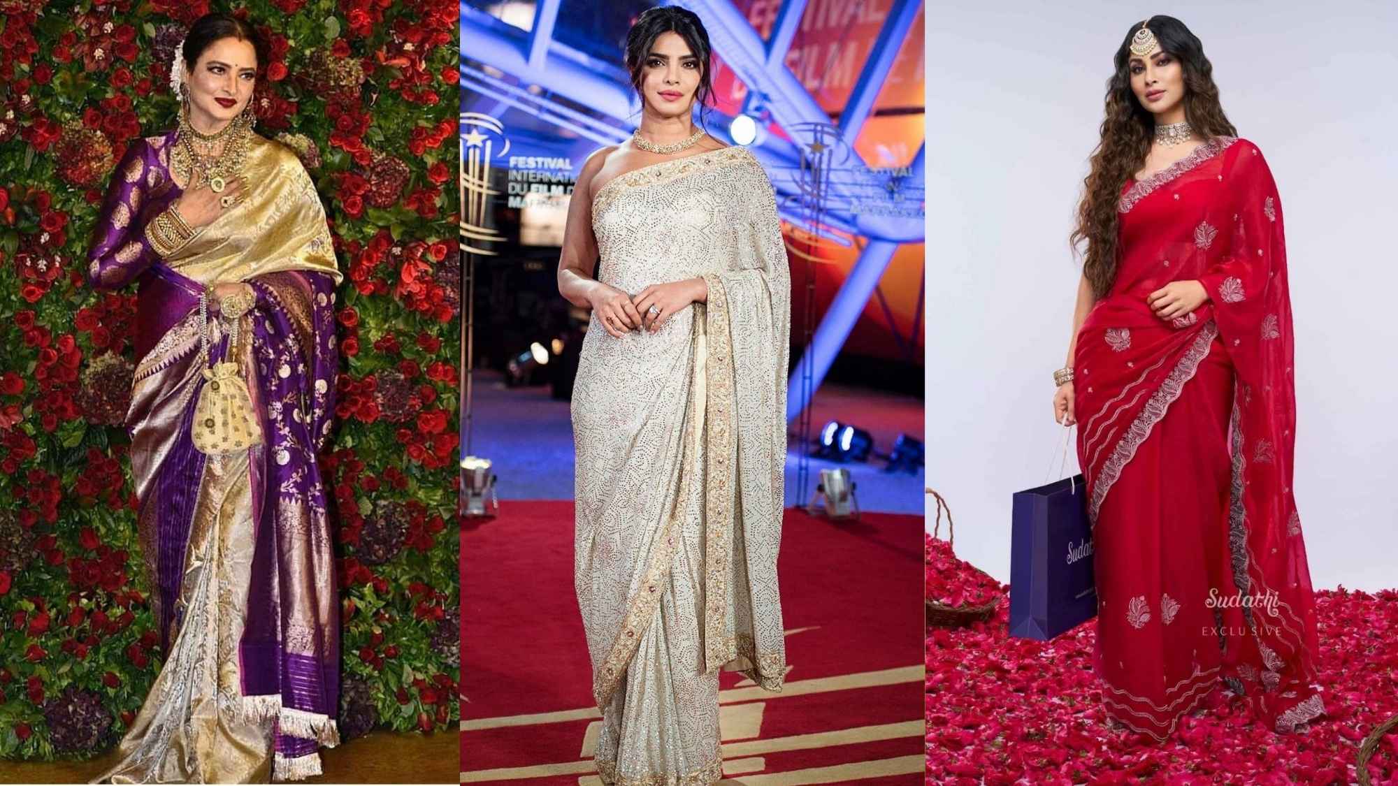 From Red Carpets to Puja Pandals: Celebrity Saree Inspirations
