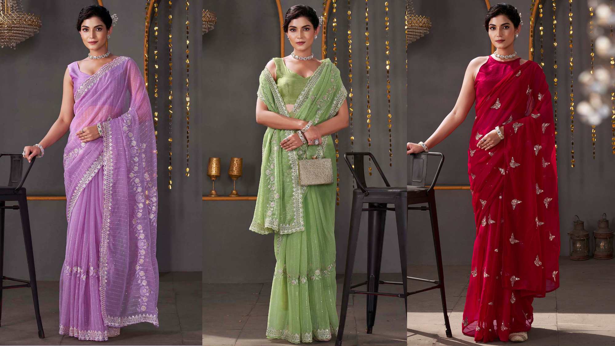 Embellished Saree for Women: How to wear it at any event?
