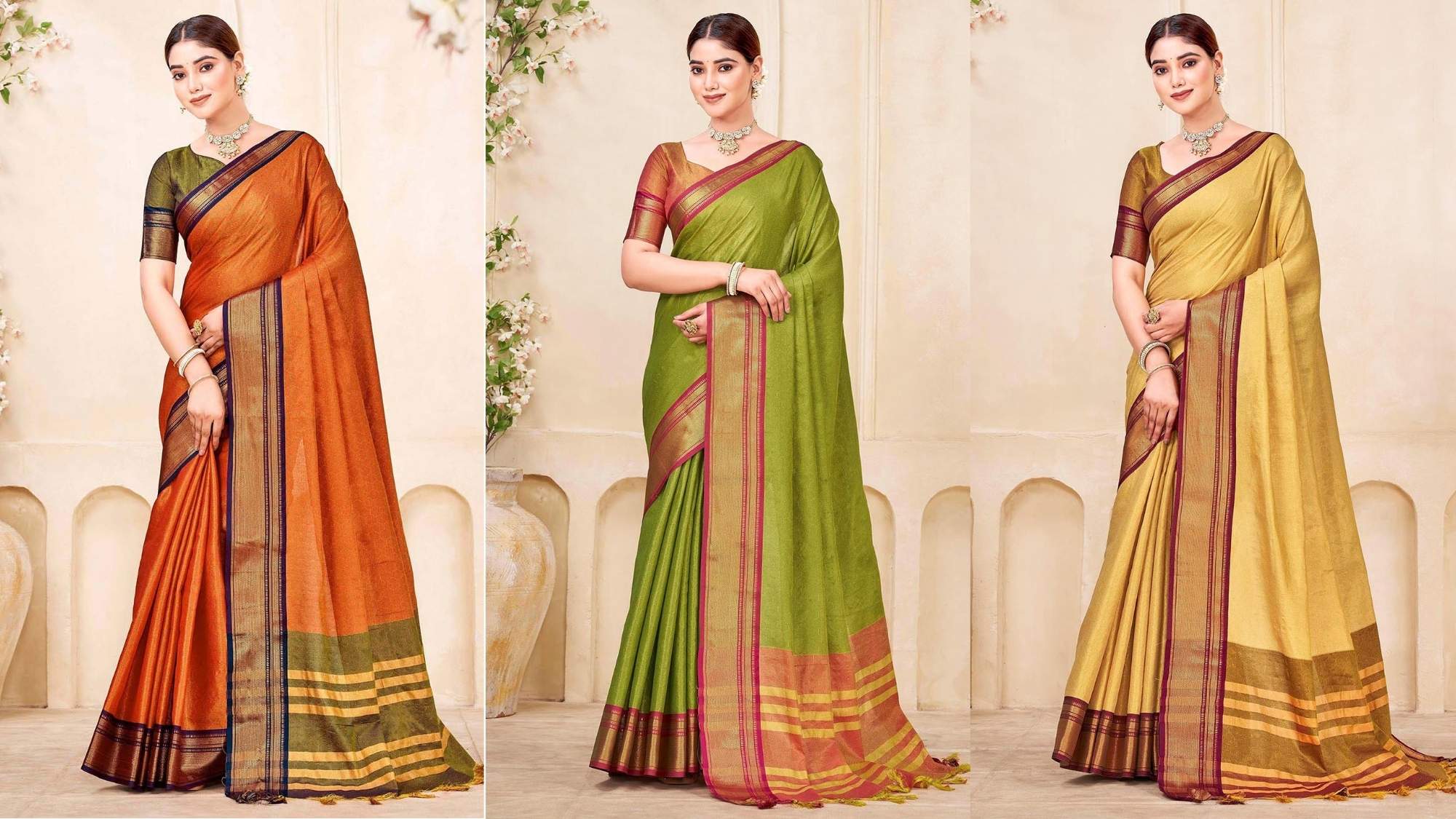 Cotton Kota Doria Sarees: Why They Are Ideal for Everyday Wear – Sudathi