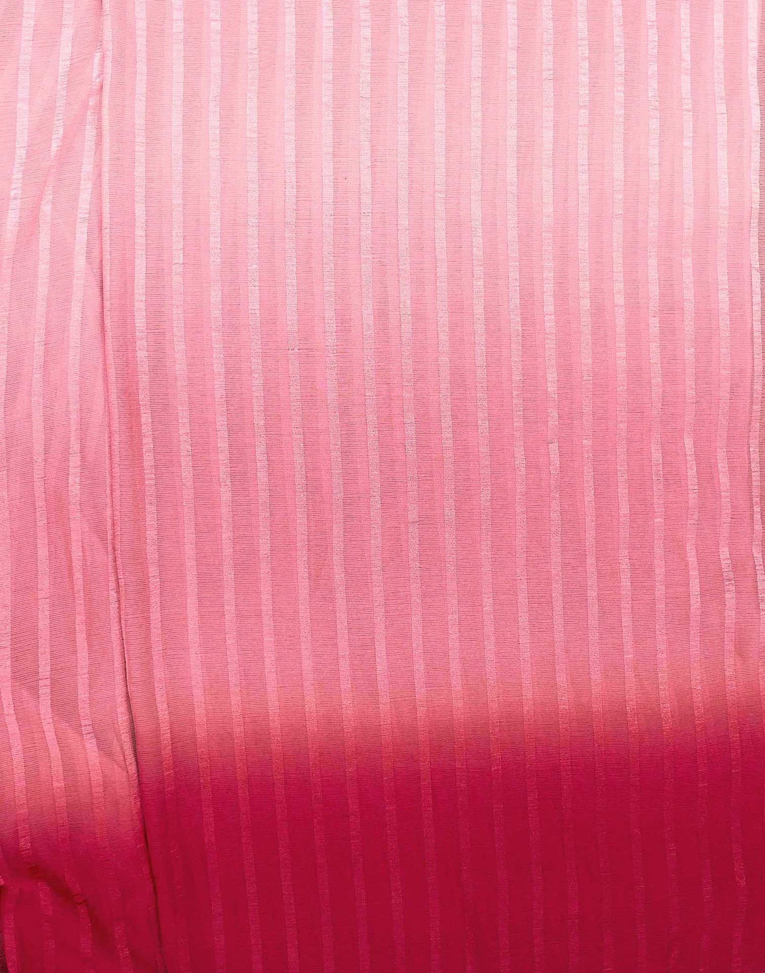 Ready To Wear Light Pink Chiffon Ombre Zari Stripe Saree 