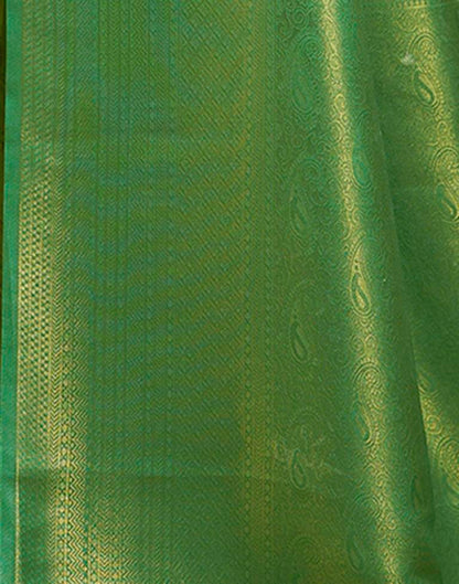 Ready to Wear Light Green Silk Printed Saree