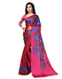 Maroon Coloured Satin Printed Partywear saree | Sudathi