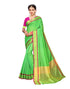 Green Coloured Chanderi Woven Casual saree | Sudathi