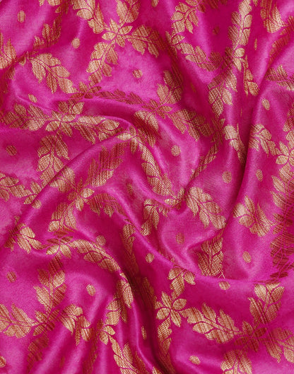 Pink Coloured Banarasi Cotton Silk Saree | Sudathi