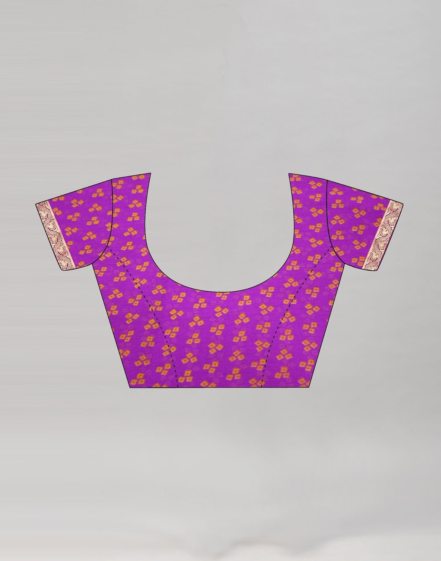 Purple Bandhani Printed Saree | Sudathi