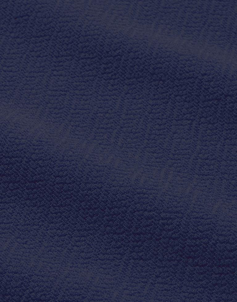 Navy Blue Coloured Knitted Lycra Bodycon | Sudathi
