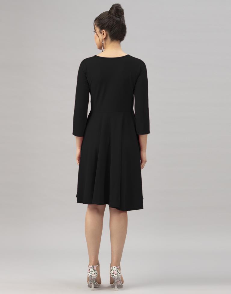Amazing Black Knitted Dress | Sudathi