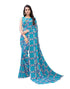 Sky Blue Coloured Georgette Printed Casual saree | Sudathi