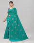 Sacramento Green Coloured Poly Cotton Embroidered Saree | Sudathi