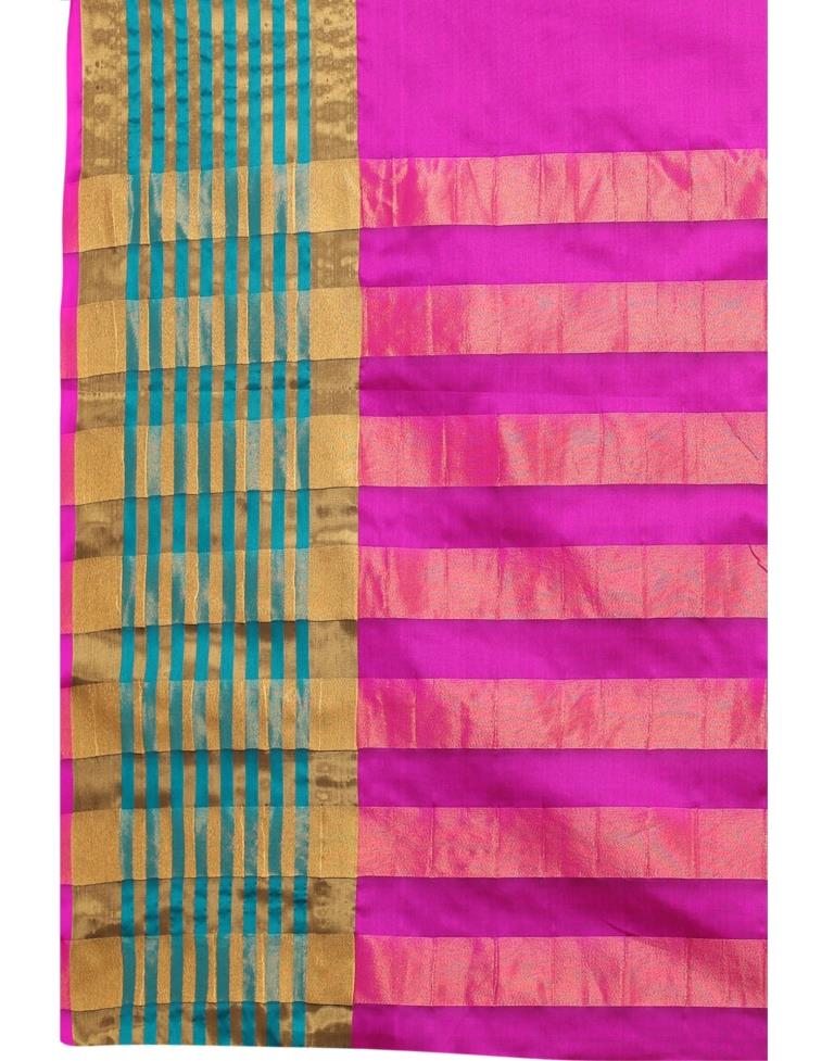 Pink Coloured Poly Silk Woven Saree | Sudathi