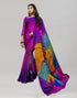 Multicolored Silk Crepe Embellished Saree | Sudathi