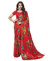 Red Coloured Silk Crepe Jacquard Partywear saree | Sudathi