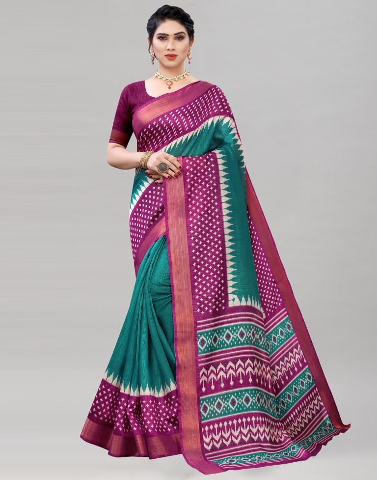 Rama Cotton Printed Saree | Sudathi