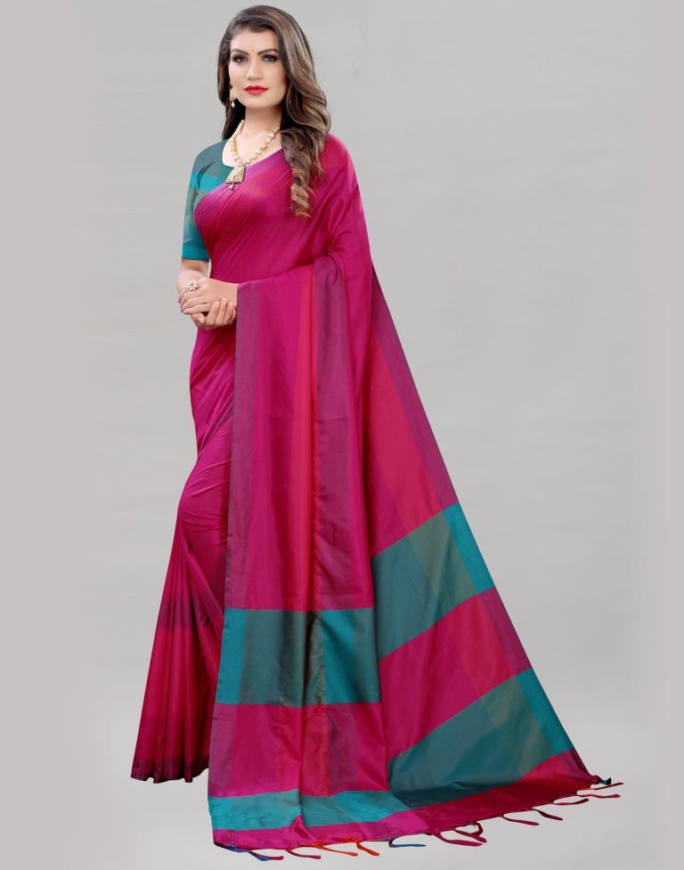 Pink Hand Woven Silk Saree | Sudathi