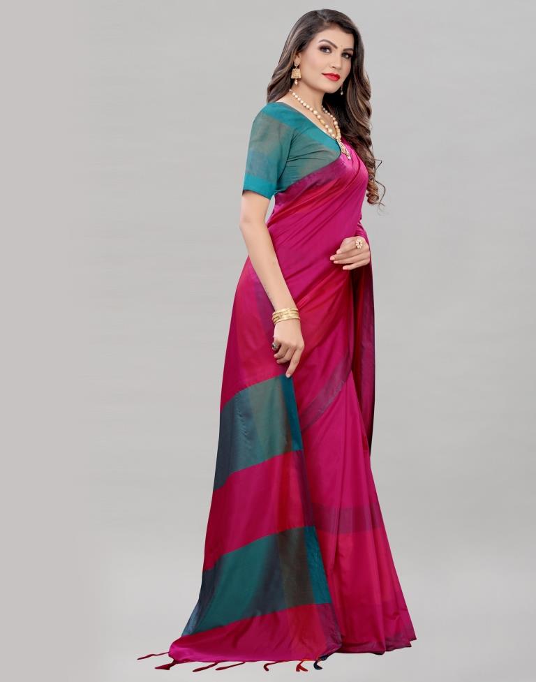 Pink Hand Woven Silk Saree | Sudathi