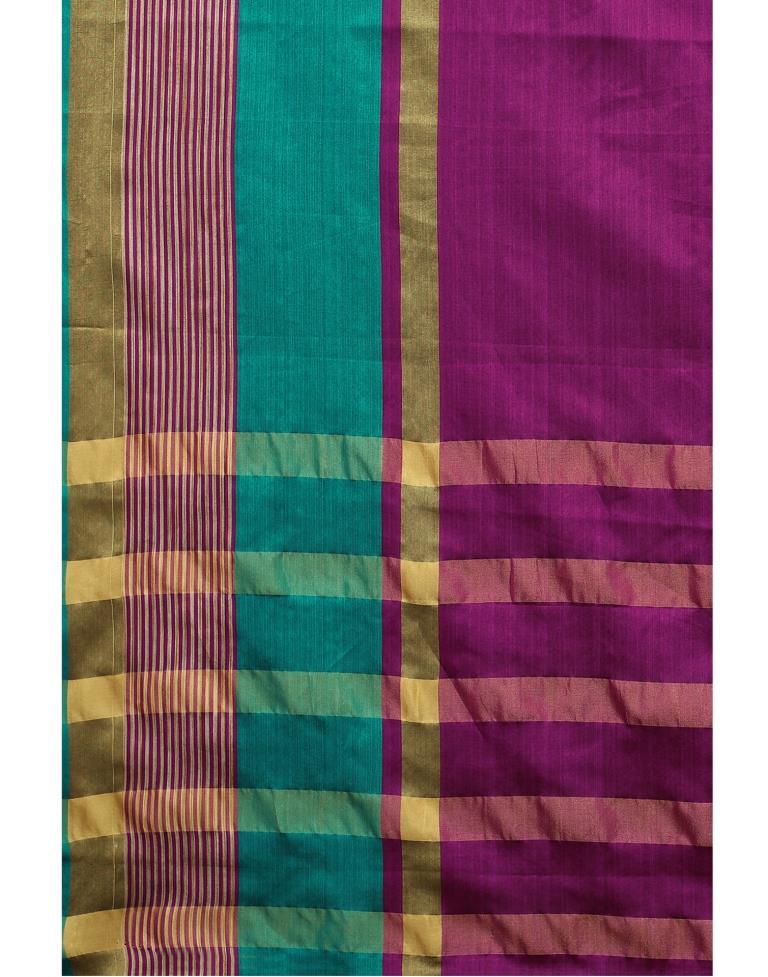 Purple Hand Woven Silk Saree | Sudathi