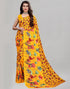 Turmeric Yellow Coloured Georgette Floral Printed Casual saree | Sudathi