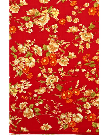Red Printed Saree | Sudathi