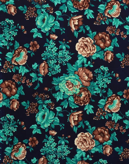 Navy Blue Printed Saree | Sudathi