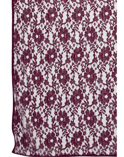 Wine Coloured Russel Net Partywear saree | Sudathi