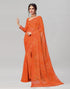 Orange Coloured Chiffon Bandhani Printed Saree | Sudathi