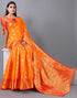 Orange Banarasi Silk Saree | Sudathi