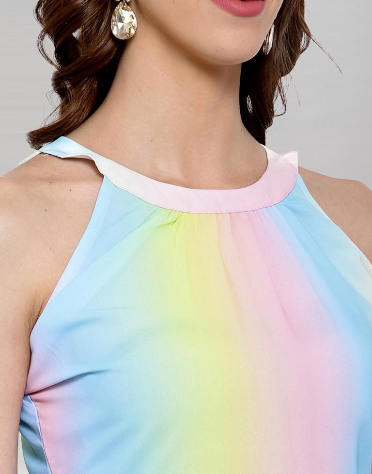 Multicolour Digital Print Dress | Sudathi