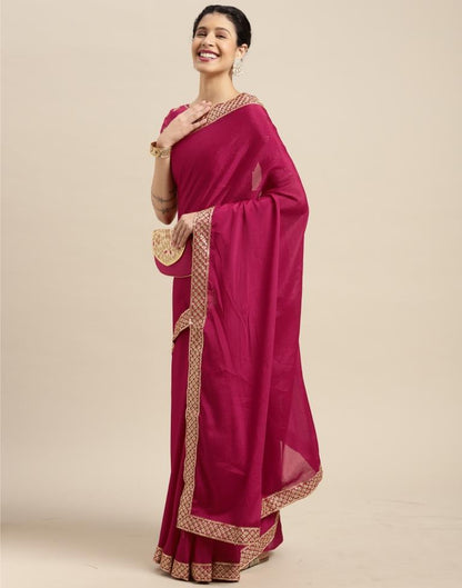 Cherry Pink Silk Saree | Sudathi