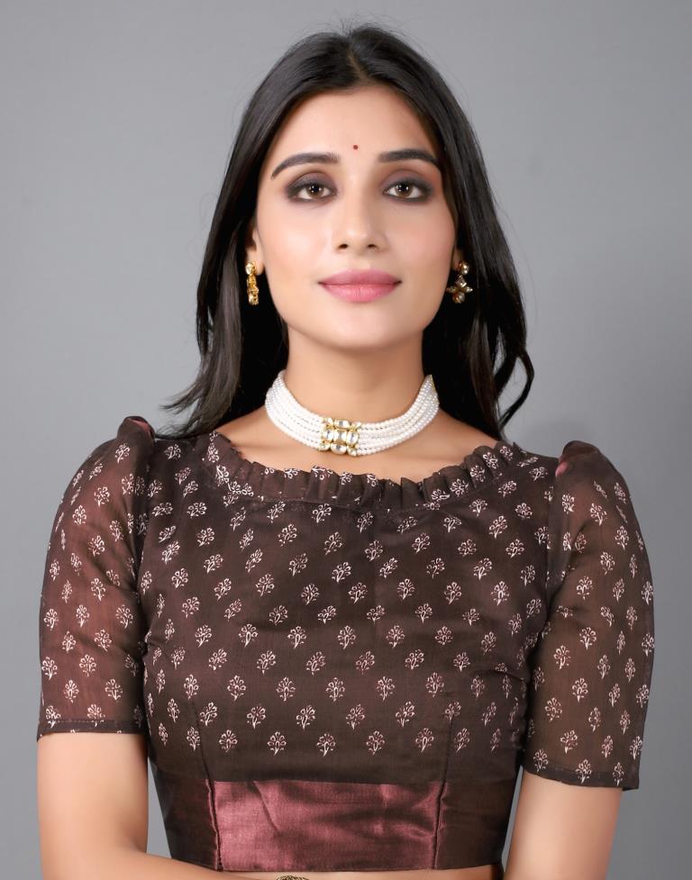 Brown Cotton Saree | Sudathi