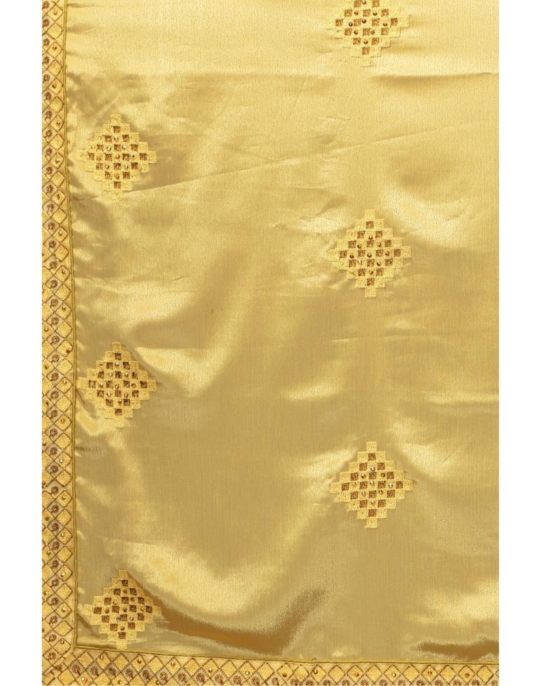 Yellow Embroidery Saree | Sudathi