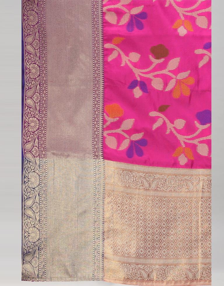 Pink Banarasi Silk Saree | Sudathi