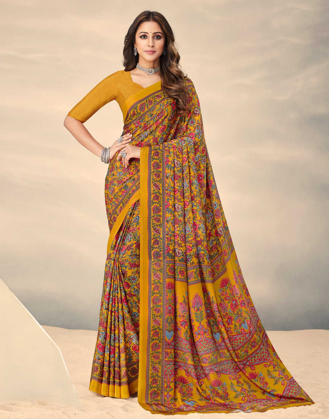 Turmeric Yellow Silk Saree | Sudathi