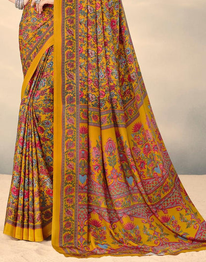 Turmeric Yellow Silk Saree | Sudathi