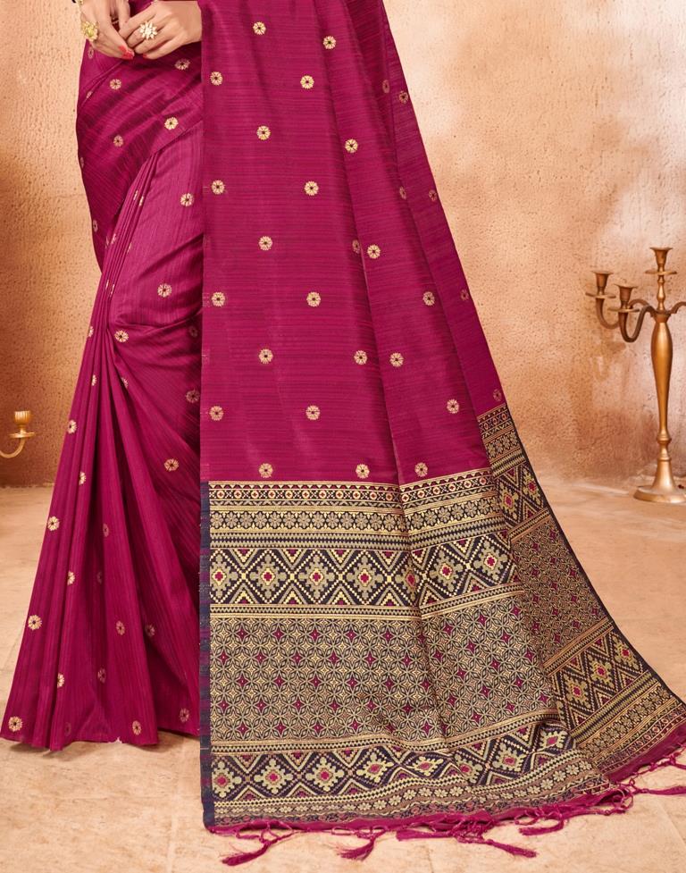 Rani Pink Silk Saree | Sudathi