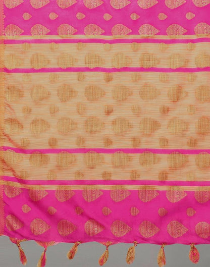 Hot Pink Banarasi Silk Saree | Sudathi